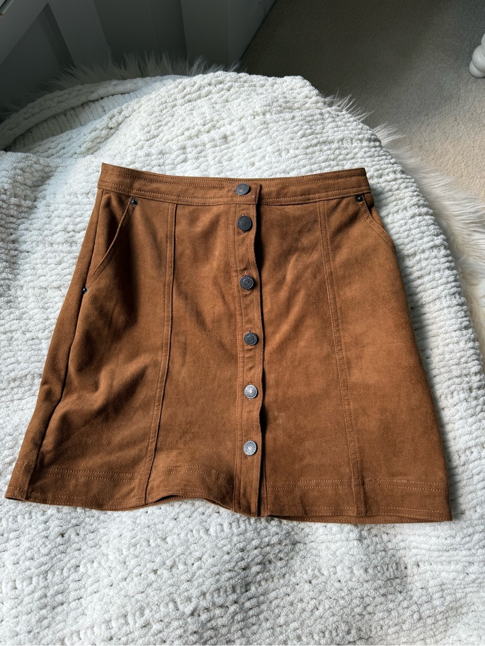 Abercrombie women’s suede mini skirt